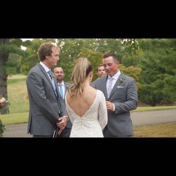 Mikaella Ivory Wedding Dress